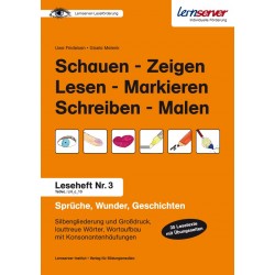 Leseheft 3: Schauen - Zeigen - Lesen - Markieren - Schreiben - Malen