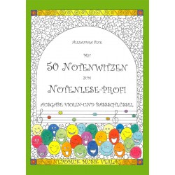 Mit 50 Notenwitzen zum Notenlese-Profi, Ausgabe: Violin- und Bassschlüssel